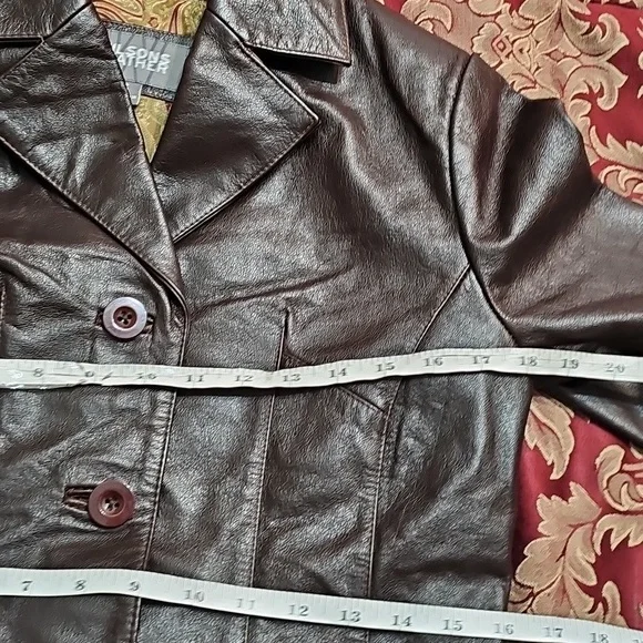 Wilsons Leather Brown Leather Jacket Small - Picture 7 of 9